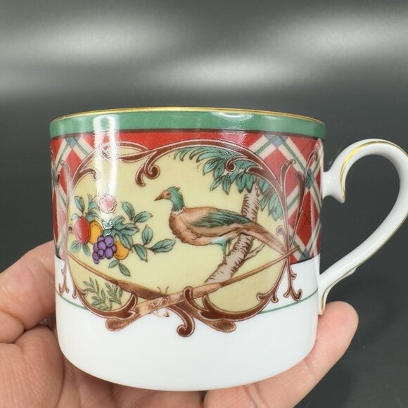 Noritake Royal Hunt Tea Cup And Saucer Teacup Set Pheasant Hare Fruit Sri Lanka - Picture 3 of 16